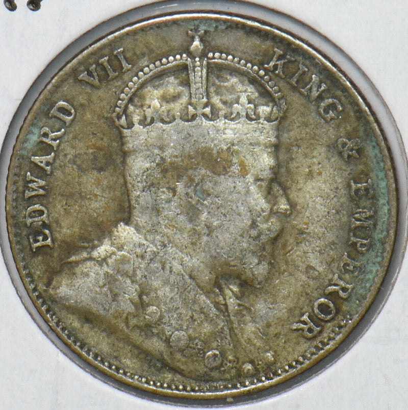Straits Settlements 1910 B 20 Cents 194806 combine shipping