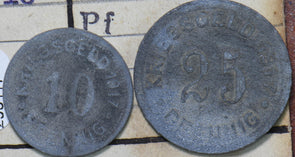 Germany 1917 25/10 Pfennig Munster i. W. 293117 combine shipping