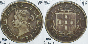 Jamaica 1894 Penny VFI, 36,000 Minted 299066 combine shipping