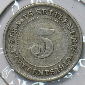 Straits Settlements 1910 5 Cents 193503 combine shipping