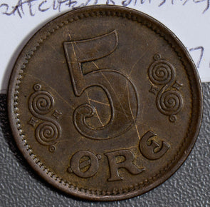 Denmark 1916 5 Ore  D0066 combine shipping