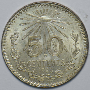 Mexico 1945 50 Centavos Eagle animal 193541 combine shipping