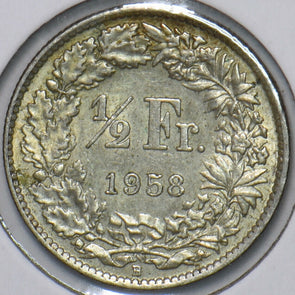 Switzerland 1958 1/2 Franc 194572 combine shipping