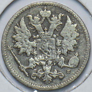 Finland 1875 25 Pennia Eagle animal 900589 combine shipping