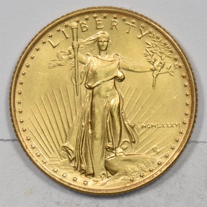 1986 $10 1/4oz Gold Eagle American Gem BU GL0291