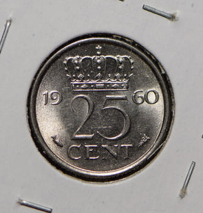 Netherlands 1960 25 Cents  900354 combine shipping