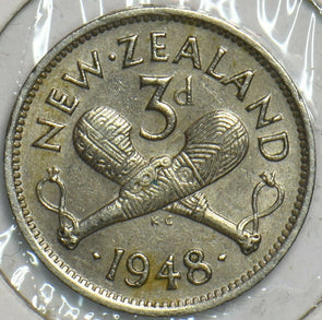 New Zealand 1948 3 Pence 903670 combine shipping