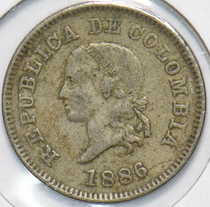 Colombia 1886 5 Centavos 192317 combine shipping