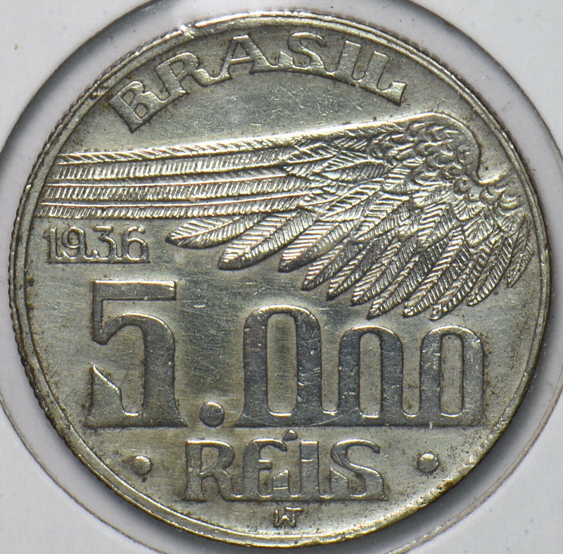 Brazil 1936 5000 Reis 193816 combine shipping