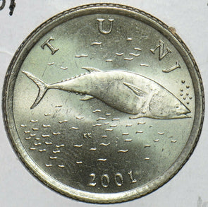 Croatia 2001 2 Kune Fish animal Marten BU 152722 combine shipping