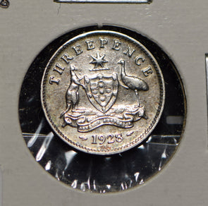 Australia 1928 3 Pence Kangaroo animal Moorhen  191236 combine shipping
