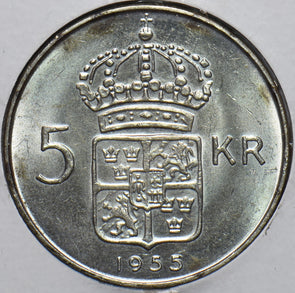 Sweden 1955 5 Krone 240112 combine shipping
