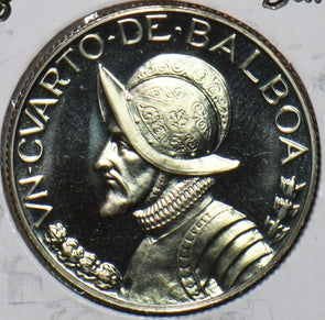 Panama 1968 1/4 Balboa Proof 195081 combine shipping