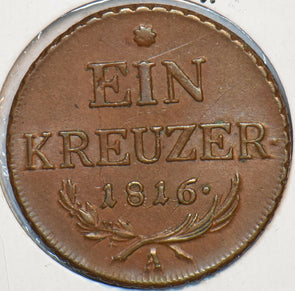 Austria 1816 A Kreuzer Eagle animal 295854 combine shipping