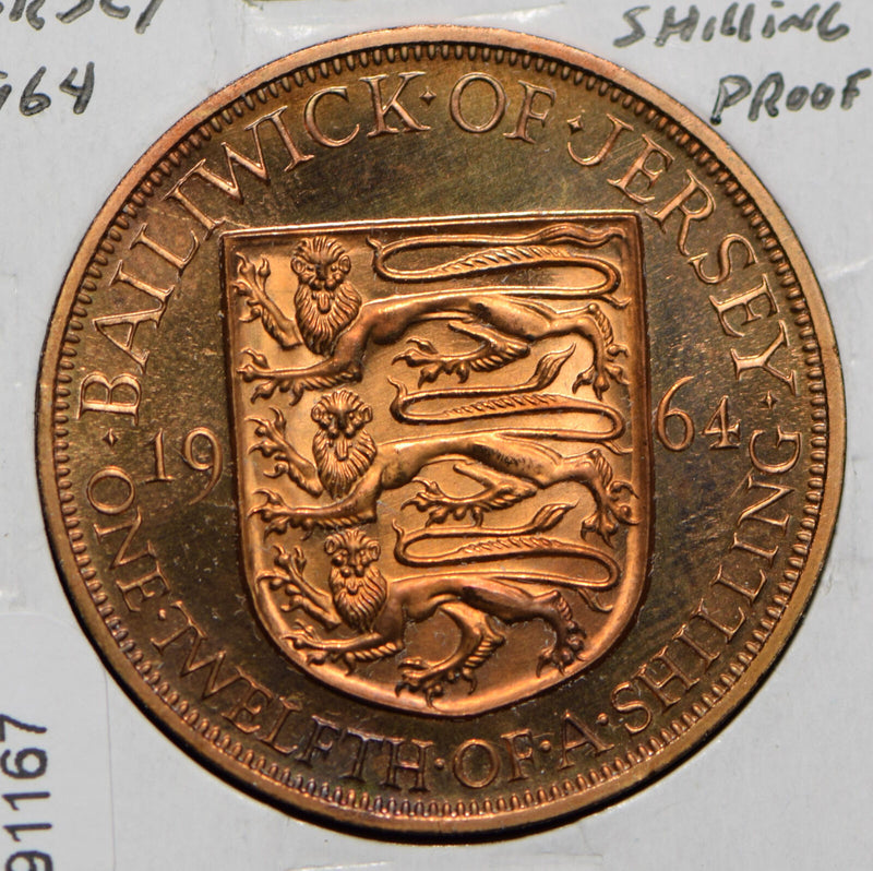 Jersey 1964 proof 1/12 Shilling  191167 combine shipping