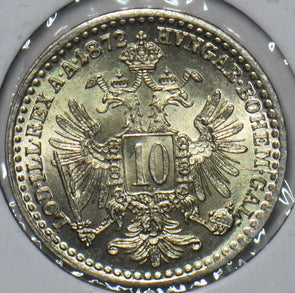 Austria 1872 10 Kreuzer Eagle animal 296126 combine shipping