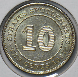 Straits Settlements 1927 10 Cents 294693 combine shipping