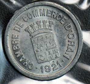Algeria 1921 5 Centimes UNC A0075