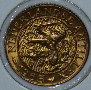 Netherlands Antilles 1965 Cent Lion animal 150432 combine shipping