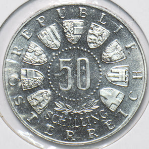 Austria 1964 Silver 50 Schilling 292519 combine shipping