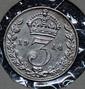 Great Britain 1914 3 Pence silver threepence 190192 combine shipping