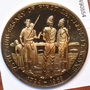 1969 Medal Lion animal Proof Fort Wayne, Indiana 175th Anniversary 490554 comb