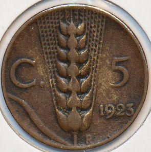 Italy 1923 5 Centesimi 151367 combine shipping