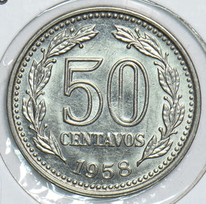 Argentina 1958 50 Centavos 198750 combine shipping