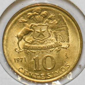 Chile 1971 10 Centesimos 196869 combine shipping