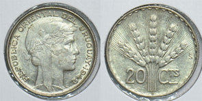 Uruguay 1942 C 20 Centesimos 198640 combine shipping