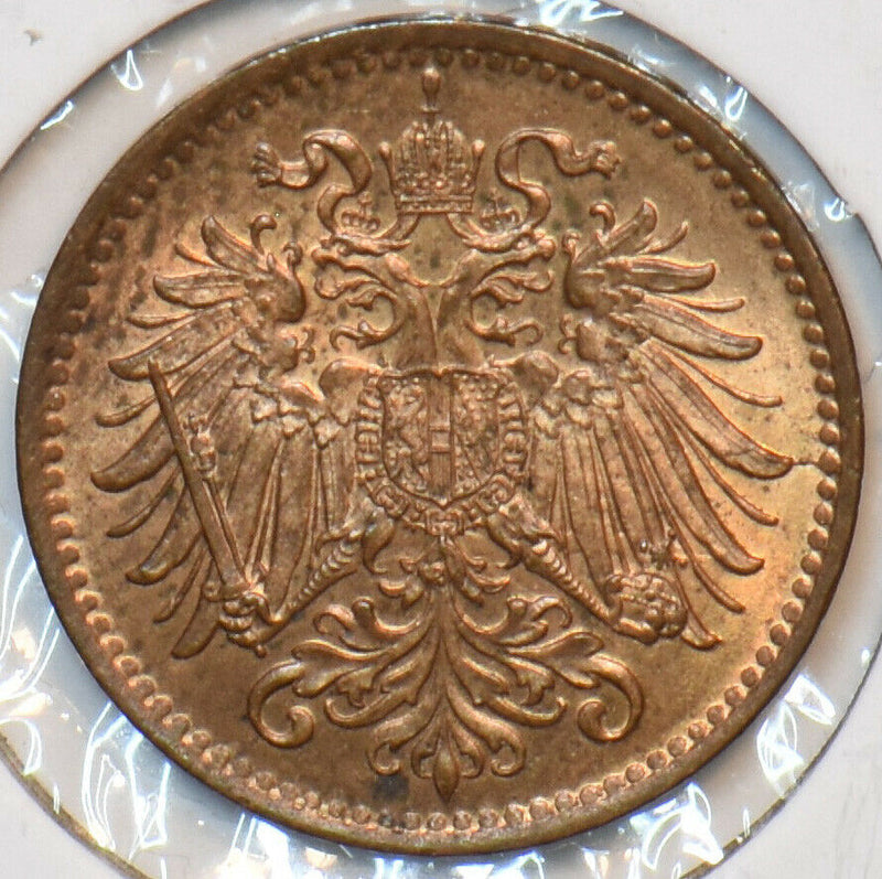 Austria 1895 Heller Eagle animal 194841 combine shipping