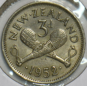 New Zealand 1952 3 Pence 903677 combine shipping
