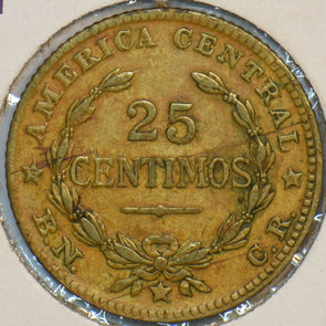 Costa Rica 1944 25 Centimos 297534 combine shipping