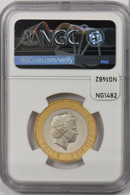 Great Britain 1998 2 Pound silver NGC Proof 69UC Gilt Celtic Design NG1482 combi