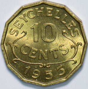 Seychelles 1935 10 Cents Queen Elizabeth II 293335 combine shipping