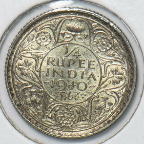 India British 1940 D 1/4 Rupee 295739 combine shipping
