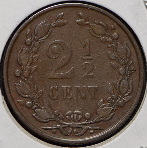Netherlands 1890 2 1/2 Cents Lion animal  150086 combine shipping