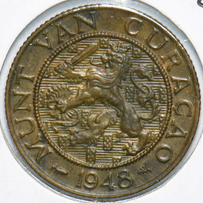 Curacao 1948 2 1/2 Cents Lion animal 192525 combine shipping