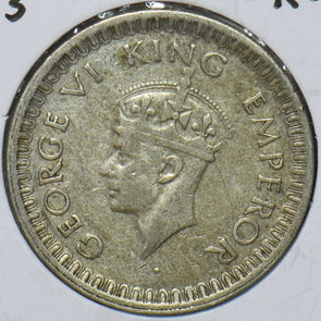 British India 1943 1/2 Rupee 151016 combine shipping