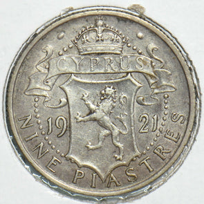 Cyprus 1921 9 Piastres 298148 combine shipping