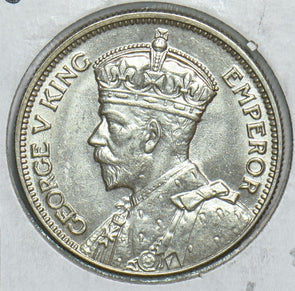 New Zealand 1935 Shilling Silver UNC 491538 combine shipping