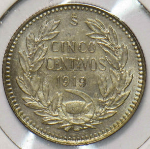 Chile 1919 5 Centavos UNC 293053 combine shipping