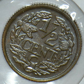 Netherlands 1934 1/2 Cent Gem UNC 291619 combine shipping