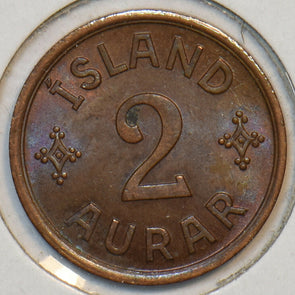 Iceland 1942 2 Aurar 195558 combine shipping