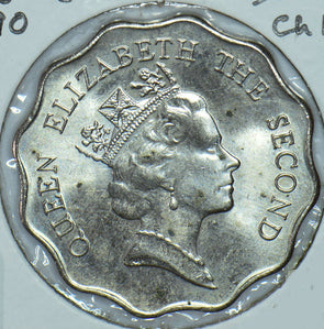 Hong Kong 1990 2 Dollars Lion animal  290485 combine shipping