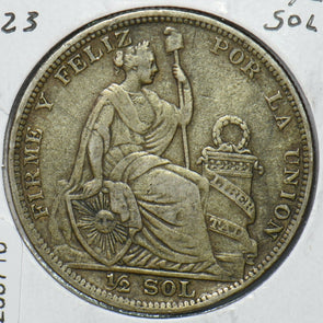Peru 1923 1/2 Sol 295710 combine shipping
