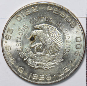 Mexico 1956 10 Pesos Eagle with Snake animal 490490 combine shipping