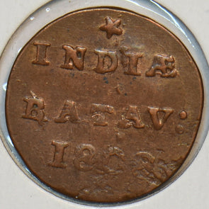 Netherlands East Indies 1800 1/32 Gulden Lion animal 297063 combine shipping