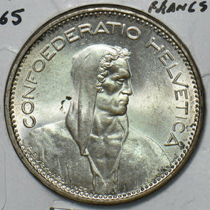 Switzerland 1965 B 5 Francs 295636 combine shipping