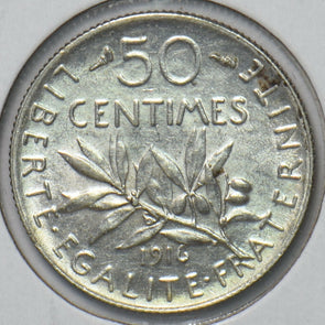 France 1916 50 Centimes 193067 combine shipping